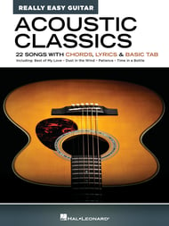 Acoustic Classics Really Easy Guitar Series Guitar and Fretted sheet music cover